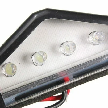 

2pc 4 LED Rear License Number Plate Light Lamp Bulb Truck Caravan Trailer 10-30V