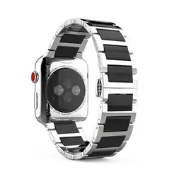Нержавеющая сталь ремешок для наручных часов Apple watch, версии 5 4 44 мм 40 мм, correa, 42 мм, 38 мм, сопутствующий браслет ремень наручных часов iWatch