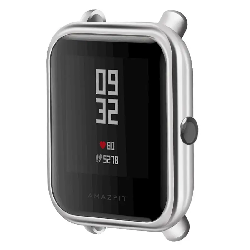 Screen Protector Case Frame Wrist Strap Sports Wristband Bracelet Case Cover for Huami Amazfit Bip Smart Watches Accessories