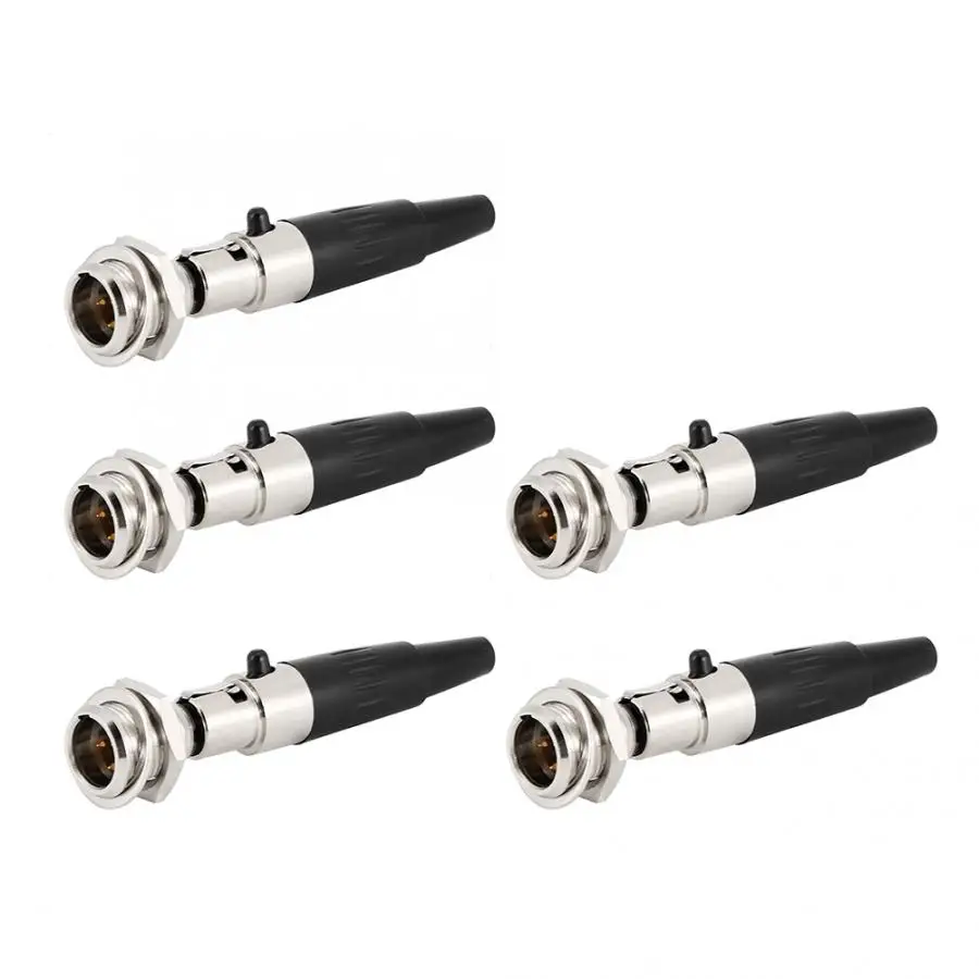 5 шт. 3 ядра мини XLR Чистая медь Разъем DIY аудио кабель Разъем для разъема наушников