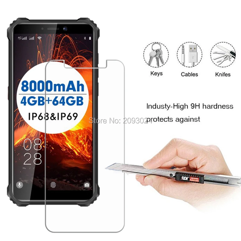 2 шт. 2.5D Закаленное стекло для Oukitel WP5 PRO Высококачественная Защитная пленка экрана