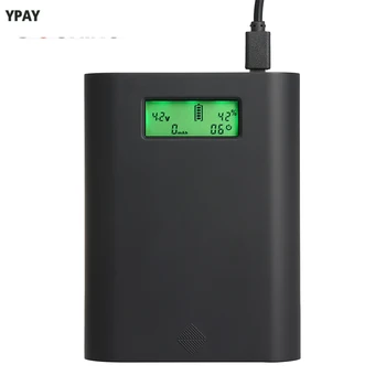 

E3S-QC Battery Charger Power Bank Charging Box LCD Display Multifunction 30W Quick Charge 4 Slot 18650 Batteries Charger