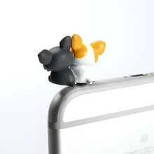 3,5 мм телефонных наушников заглушка от пыли случайный 6 шт модный классический креативный популярный