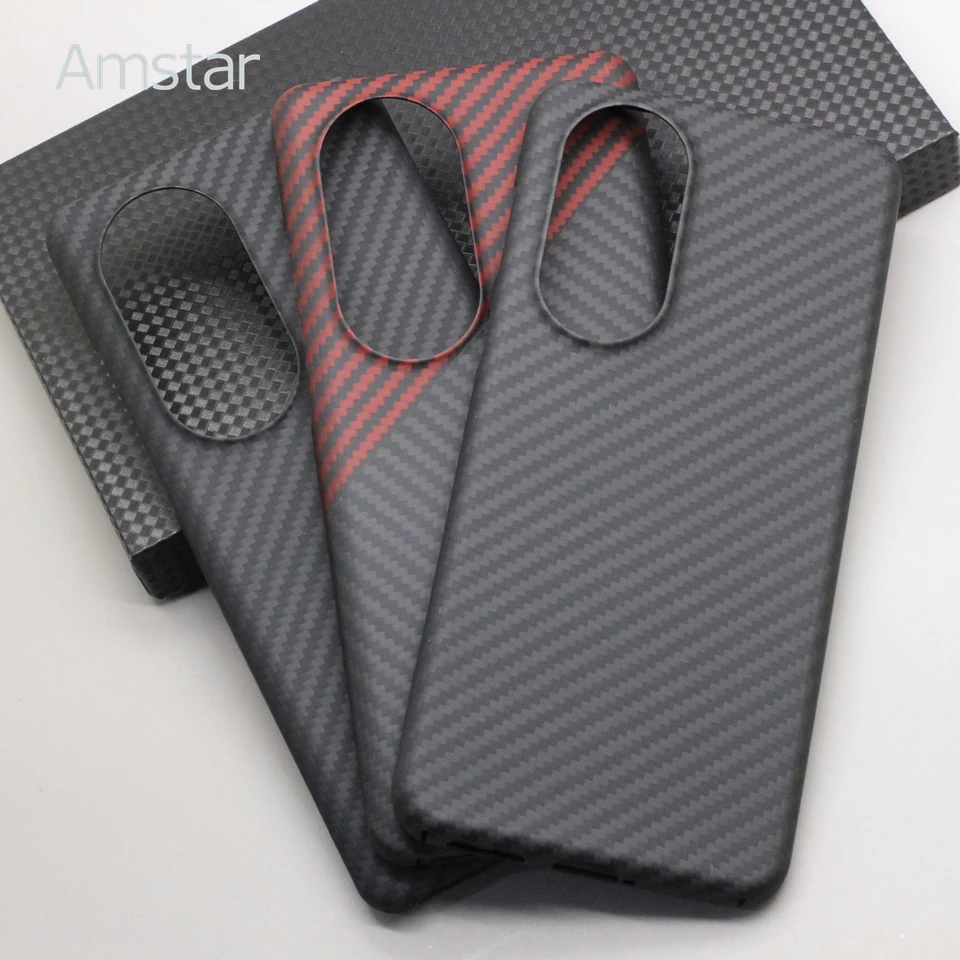 Amstar Real Carbon Fiber Protective Case for Huawei P50 Pro Ultra-thin Anti-fall Business Aramid Fiber Cover for Huawei P50