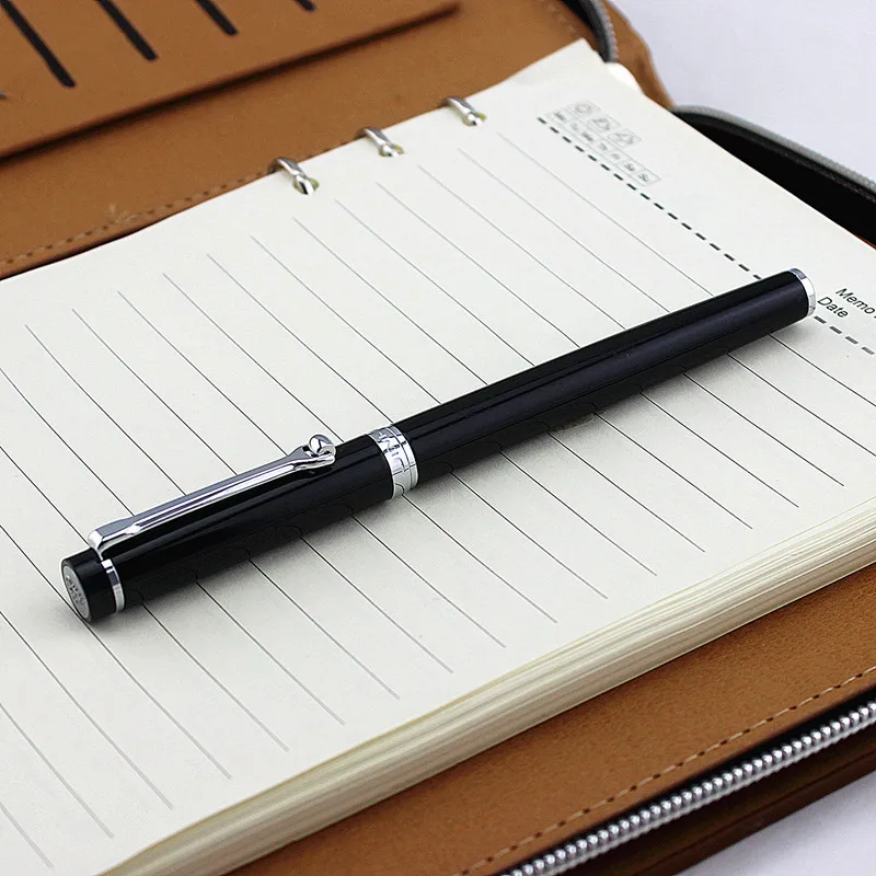 Jinhao, роскошная металлическая авторучка, деловая, Студенческая, 0,38 мм/0,5 мм, дополнительный тонкий наконечник, каллиграфия, офисные принадлежности, инструмент для письма - Цвет: ONE PEN