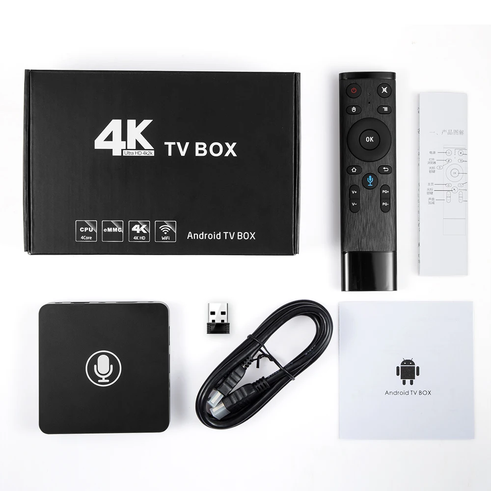 A95X Pro tv Box Беспроводная мини-клавиатура для андроид Play Smart tv Box 2G 16G Android 7,1 Голосовое управление 2,4G WiFi PK H96MAX X96 4K HD 3D android box