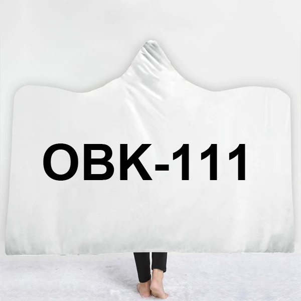 ONSEME унисекс заказное одеяло с капюшоном Прямая поставка OBK-101-120 - Цвет: OBK-111
