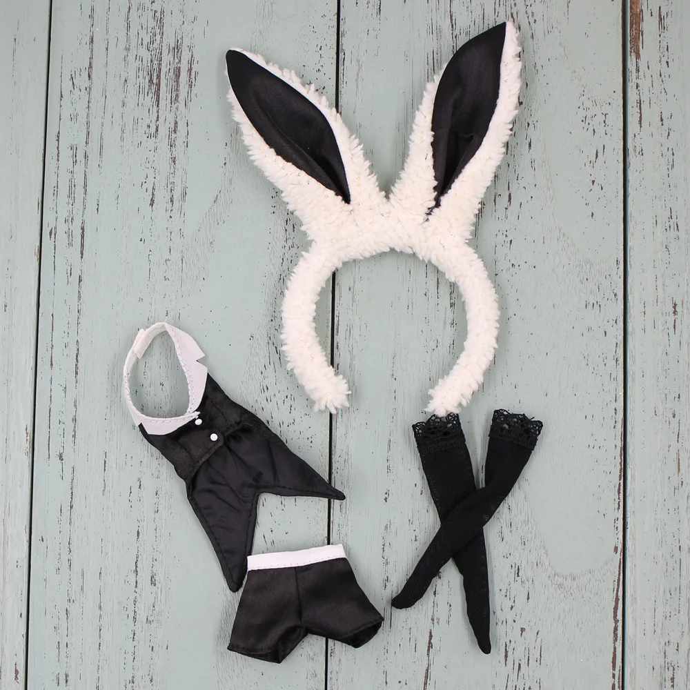 Наряды для девочек Blyth doll Bunny; костюм для девочек на 1/6 год; azone BJD pullip licca - Color: like the picture