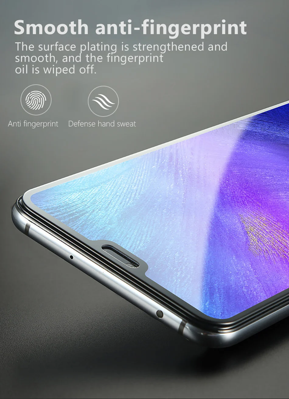 Benks Full Cover Curved Tempered Glass For Huawei P20 Pro Bending Screen Fingerprint Proof Protector Front Film For Huawei P20 (8)