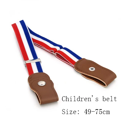 Buckle-Free Belt For Jean Pants,Dresses,No Buckle Stretch Elastic Waist Belt For Women/Men,No Bulge,No Hassle Waist Belt Kids blue. red