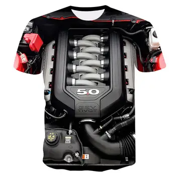 

Summer men's t-shirt Motorcycle T-shirt Punk Clothing Retro Clothes Mechanical Tshirt Tops Tees Men Funny 3d t-shirt