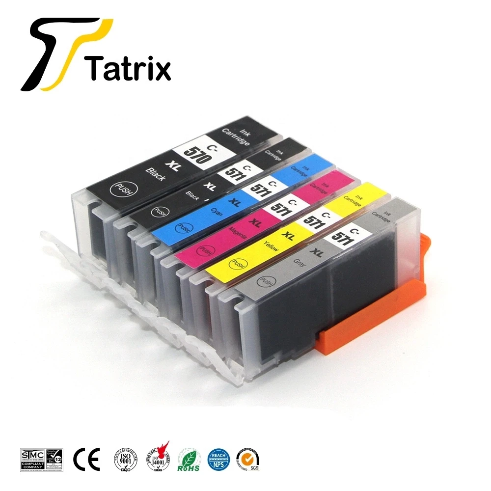 Для Canon 570 571 PGI-570 CLI-571 PGI570 чернильный картридж для PIXMA MG7750 TS8050 TS9050/TS9055 принтер |