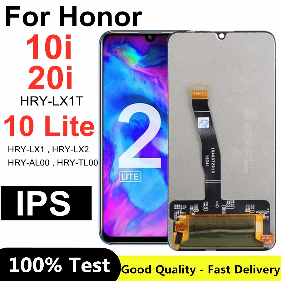 ЖК-дисплей 6,21 дюйма для Honor 10 Lite 10i 20i, ЖК-дисплей кодирующий преобразователь сенсорного экрана в сборе HRY-TL00T HRY-AL00TA, дигитайзер дисплея