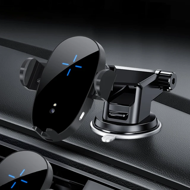 15W QI wireless car charger intelligent induction fast charger for iphone 12pro max 12 12pro new version car phone holder CE CC 2