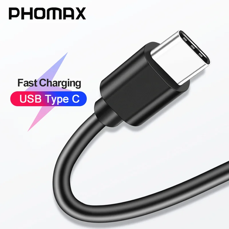 PHOMAX usb c кабель 2A PVC type c кабель для передачи данных быстрой зарядки для HUAWEI P20 30pro SUMSUNG note10 XIAOMI 8 Tipe c kable data