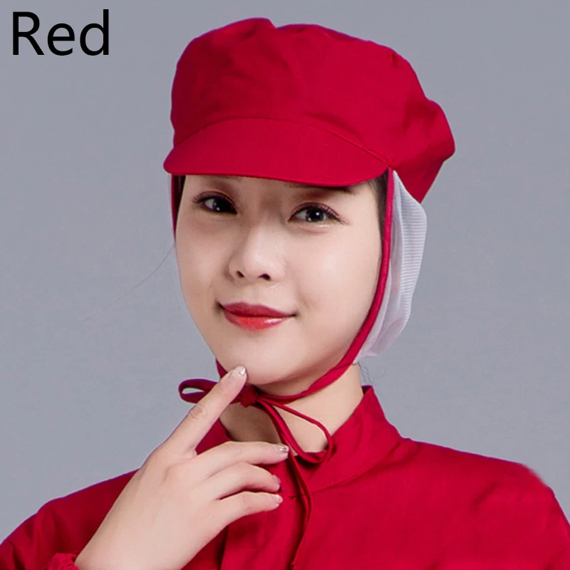 Women Men Mesh Visors Caps Chef Waiter Work Wear Hat Kitchen Restaurant Bakery Men Women