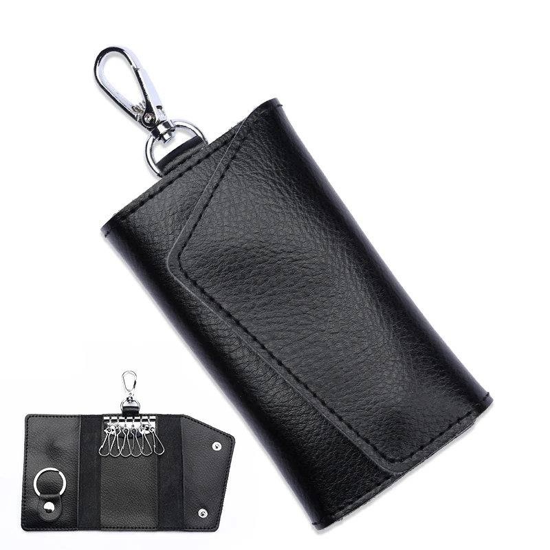 Leather Key Case VariousColours Black Black