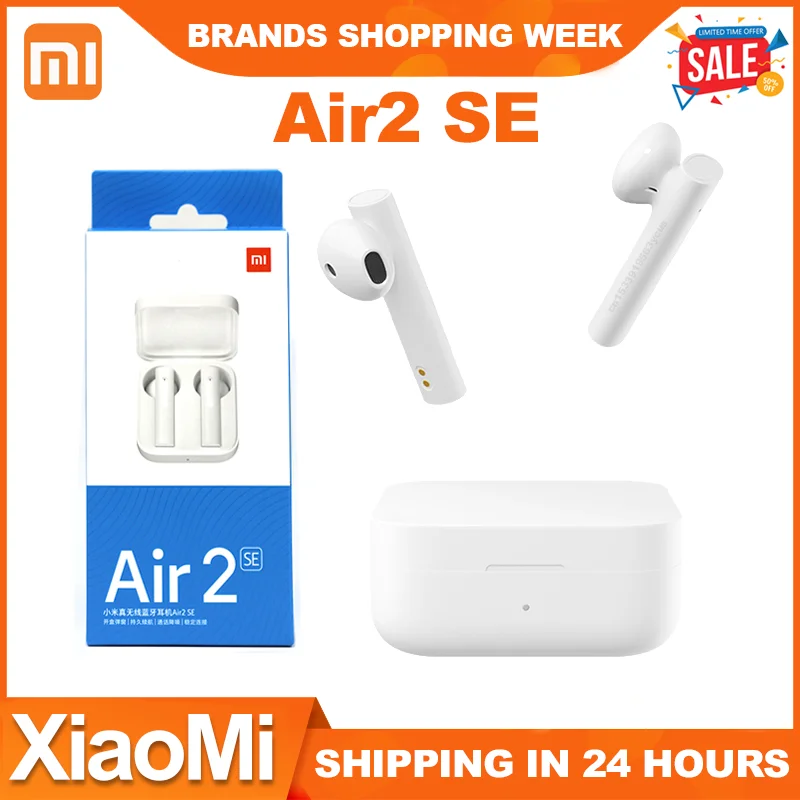Оригинальные Беспроводные стереонаушники Xiaomi Air 2 SE Mi True Wireless гарнитура Air2 AirDots Pro