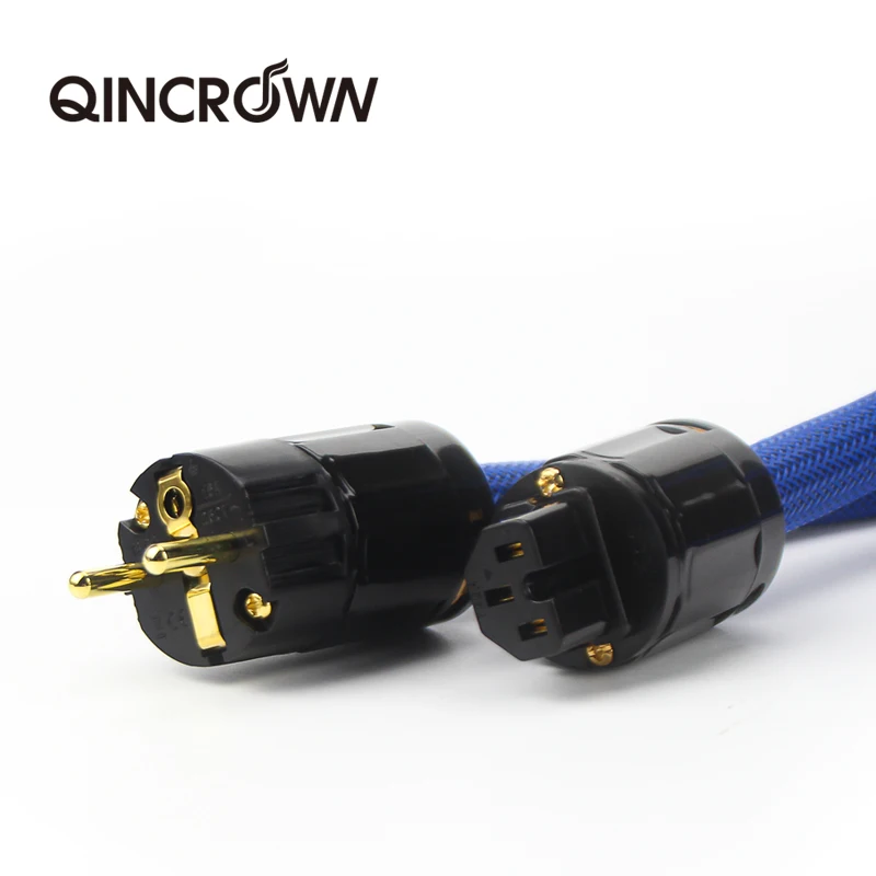 Усилитель Аудио для alta gama XSSH Hifi OFC cobre puro Shuko EU+ IEC AC hembra chapado en oro кабель
