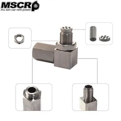 Universal O2 Oxygen Sensor CEL Eliminator Angled Extender Spacer 90 Degree or 135 Degree M18 X 1.5 O2 Oxygen Sensor Spacer