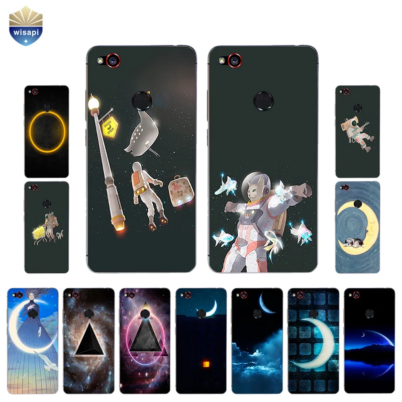 Фонарь для Nubia Z9 MAX чехол Z11 / Mini MiniS из ТПУ с Луной и треугольным рисунком|designer phone