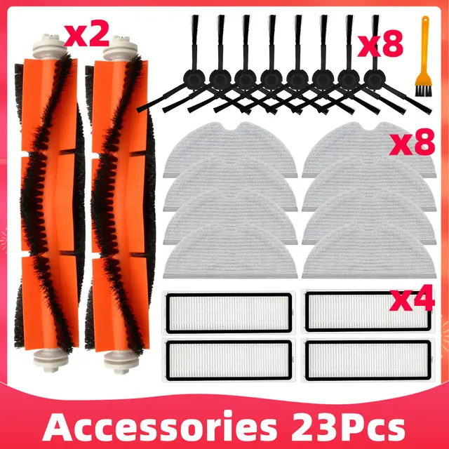Main Side Brush Mop Cloths Hepa Filter For Xiaomi Dreame D9 Dreame Bot L10 Pro Trouver Robot LDS Vacuum-Mop Finder Spare Parts Set 19