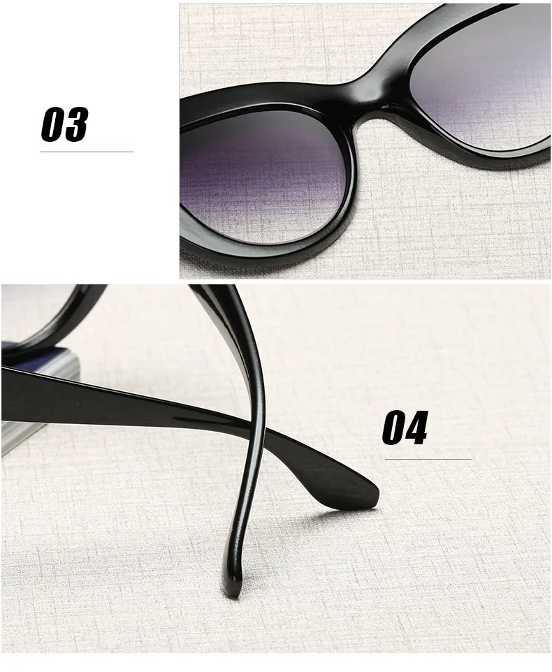 best sunglasses for big nose 2022 Retro Thick Frame Cat Eye Sunglasses Matt black  Brand Designer Cateye Sun glasses For Female UV400 oculos de sol oversized square sunglasses