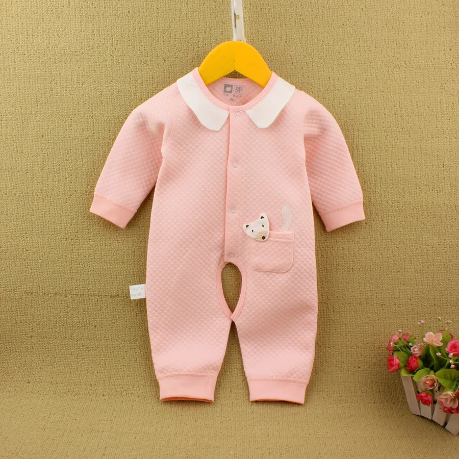 

Yue ya zi New Style Newborns Onesie Open Crotch Simple Primary Infant Cartoon Crawling Clothes 52-59 Code