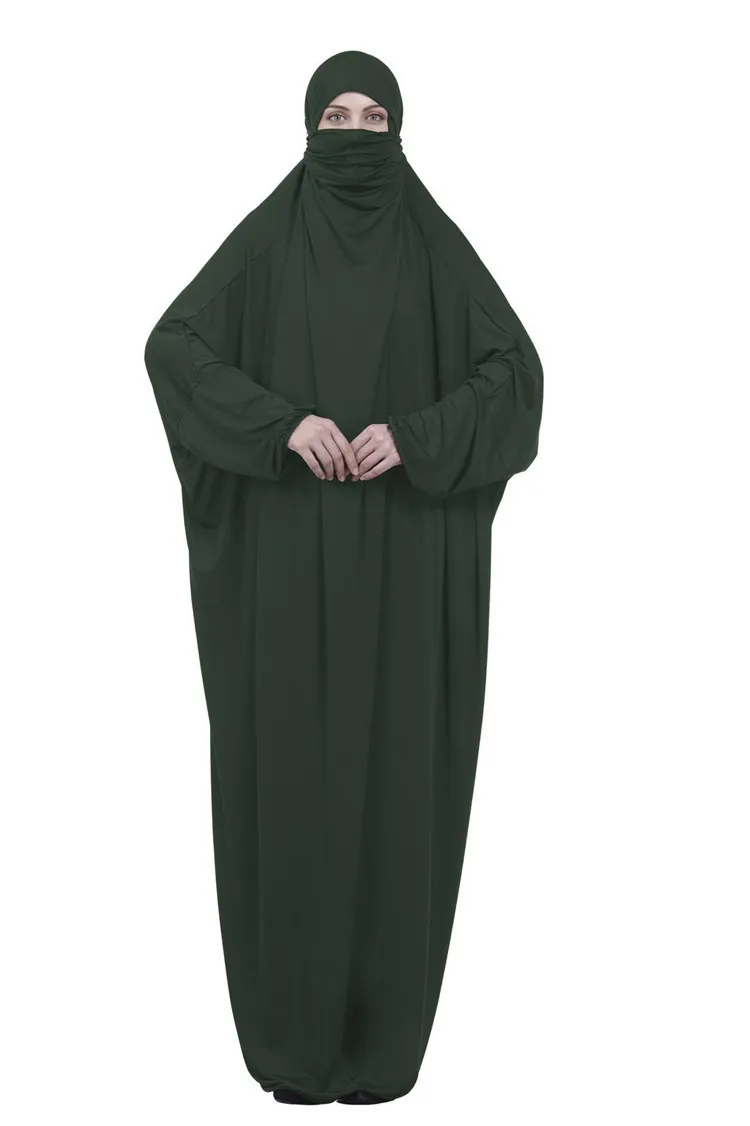 Женские мусульманские длинные абайя для молитв полный костюм косплей халат кафтан арабский с капюшоном Исламский Бурка Khimar Veil Niqab свободные Jilbab Ближний Восток