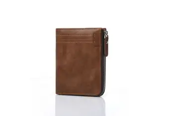 

Auto Credit Card Holder PU Leather RFID Blocking Men Zipper Wallet US