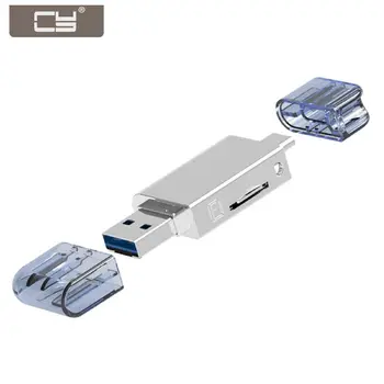 

Chenyang USB-C Type C / USB 2.0 to NM Nano Memory Card & TF Micro SD Card Reader for Huawei Cell Phone & Laptop