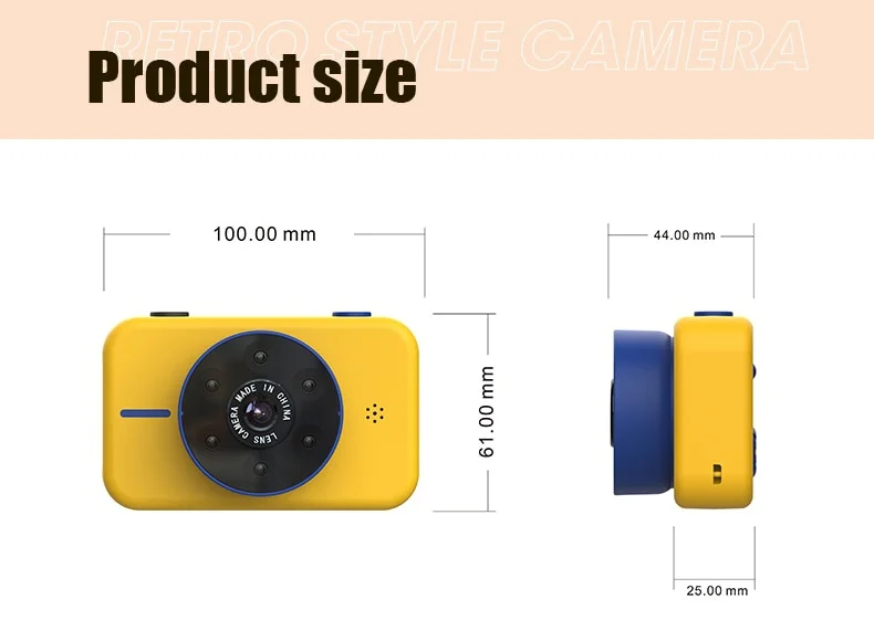 4K High-Definition Mini Children's Camera Front And Rear Dual Camera 50MP Flash Children's Digital Camera Children Toys best digital camera for beginners