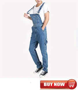 Mcikkny Men's Fashion Baggy Cargo Denim Bib Overalls Washed Loose Style Jeans Jumpsuit For Male Suspender Pants Multi-pockets