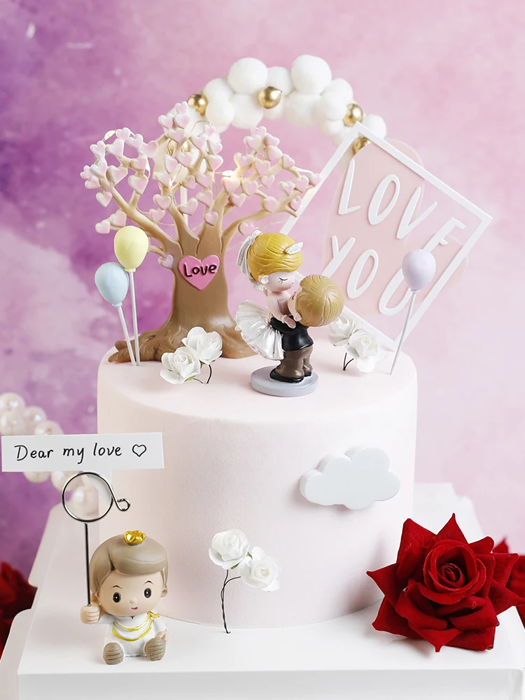 Wholesale Acrylic Bride and Groom Wedding Love Cake Topper Party Favors Decor 