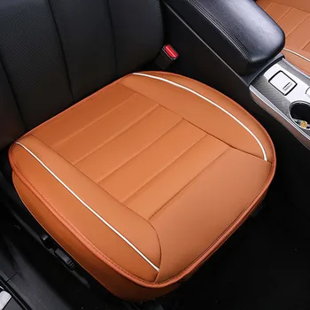

Universal Front Car Seat Covers Driver Mat Pad Leather Cushion Protectors Mat