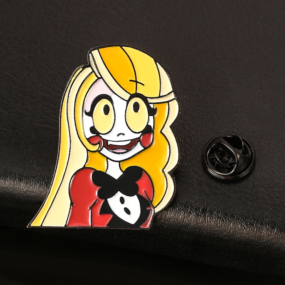 Мода Hazbin отель Charlie Alastor Angel твердая эмалированная булавка значок брошь сумка Одежда нагрудная булавка Приключения ювелирные изделия подарок