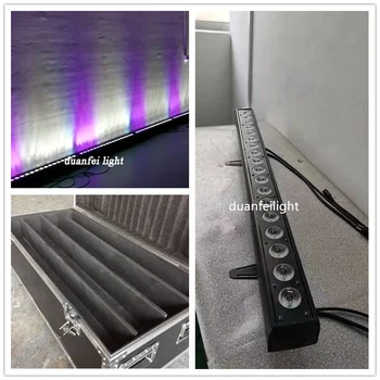 

with flycase 8pcs indoor led rgbw wall washer bar lyre pixel effect dot led bar rgbw 10watt ip20