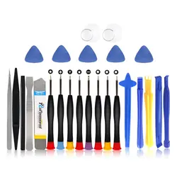 Kit d'outils de réparation de téléphone portable 25 en 1, outil d'ouverture de levier jeu de tournevis pour iPhone X 8 7 6S 6 Plus 11 Pro XS outils à main 