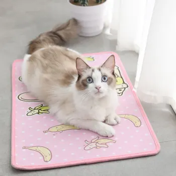 

Pet Mat Dog Cat Sleeping Bed Mat Autumn and Winter Warm Soft Dog Mat Round Cartoon Dog Cotton Pad Mat Matress