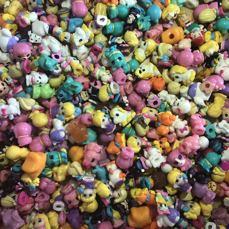 100Pcs 2-3cm Animal Mixed SQUINKIES Toys Lot In Random With Double NO CONTAINERS 
