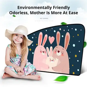 

Fashion Car Curtain Car Shade Cloth Anti-UV Funny Car Magnetic Curtain for Children Cartoon Sunscreen for Pattern