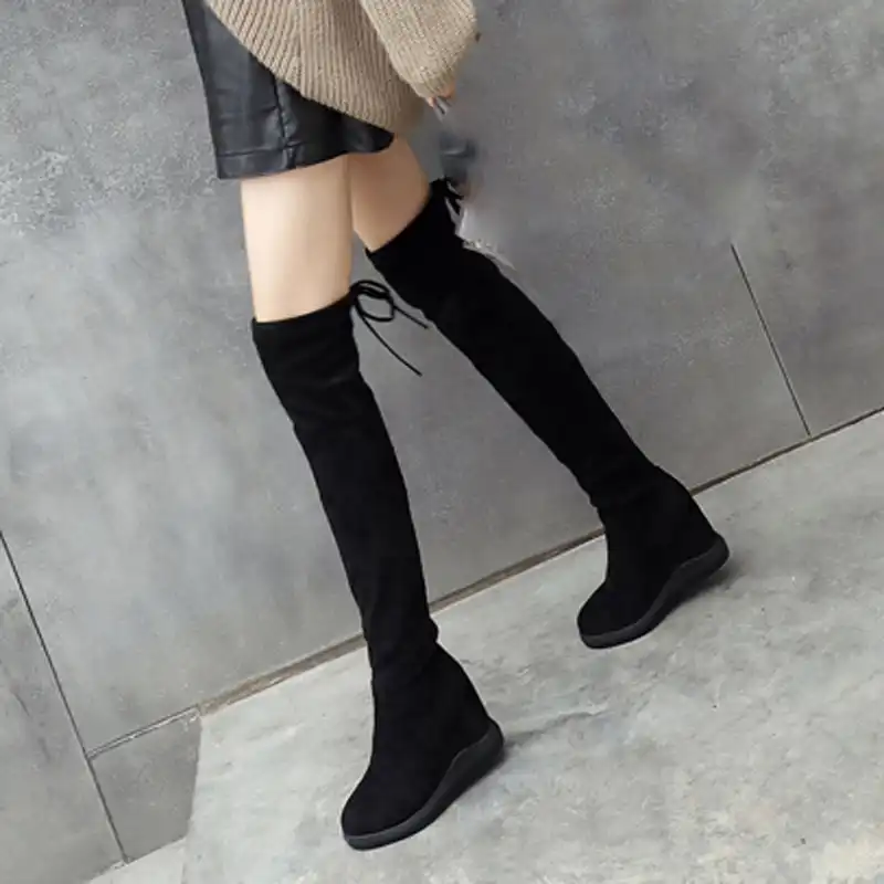 slim fit over knee boots