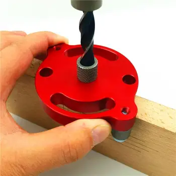 

Aluminium Alloy 6/8/10mm Drill Anodized Surface Durable and Non-rusting Jig DIY Woodworking Positioner Punch Locator Set