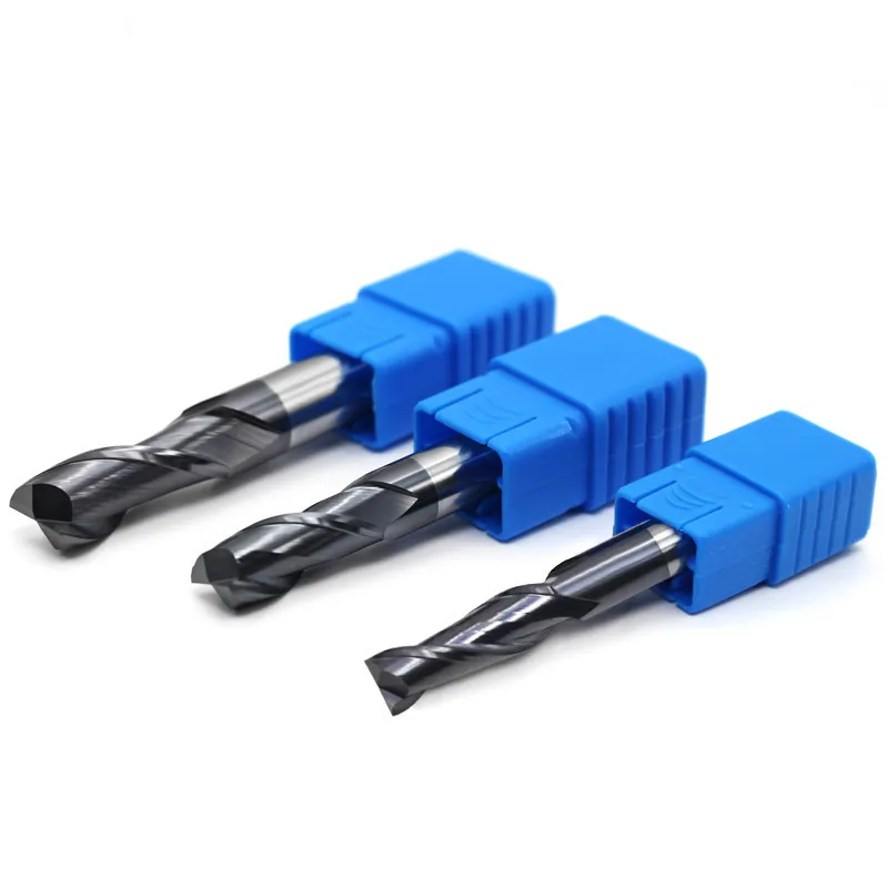 ZGT Endmill HRC55 2 флейты с ЧПУ Инструменты сплав карбидная Вольфрамовая сталь фреза Концевая фреза 4 мм 5 мм 6 мм фреза для металла