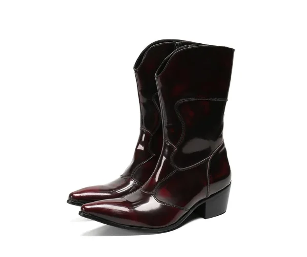 

Men's Boots Fashionable Western Boots Pu Leather Handmade Formal Stylish Desinger Winter Motorcycle Boot Zapatos De Hombre 4M823