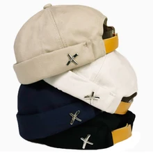 

Dome Hat Mens For Men Docker Sailor Crimping Brimless Caps Casual Hip Hop Cap