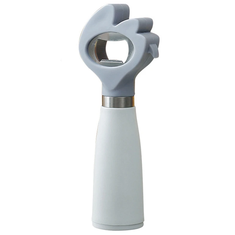 Light Grey 2 в 1 многофункциональная открывалка для бутылок открывалка для пива зубочистка держатель кухонное приспособление - Цвет: Light Grey