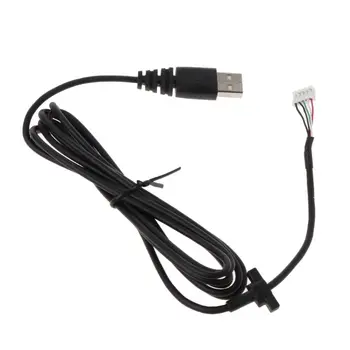 

USB Soft Mouse Cable Line Replacement Wire For SteelSeries Rival 100 Mouse M2EC