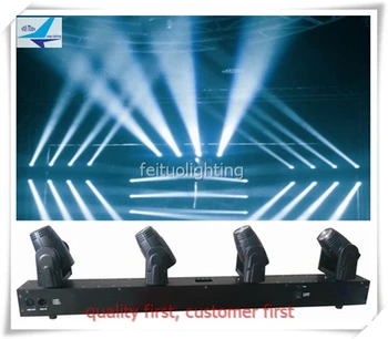 

4pcs light with flight case Dj scanners led moving head light 4x10w rgbw 4 head moving bar