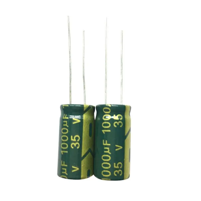 Universe 35V 1000 мкФ 1000 мкФ 35V 1000uf35v 35v1000uf источник питания Специальный высокочастотный Кристалл 100 шт Размер: 10*20 мм